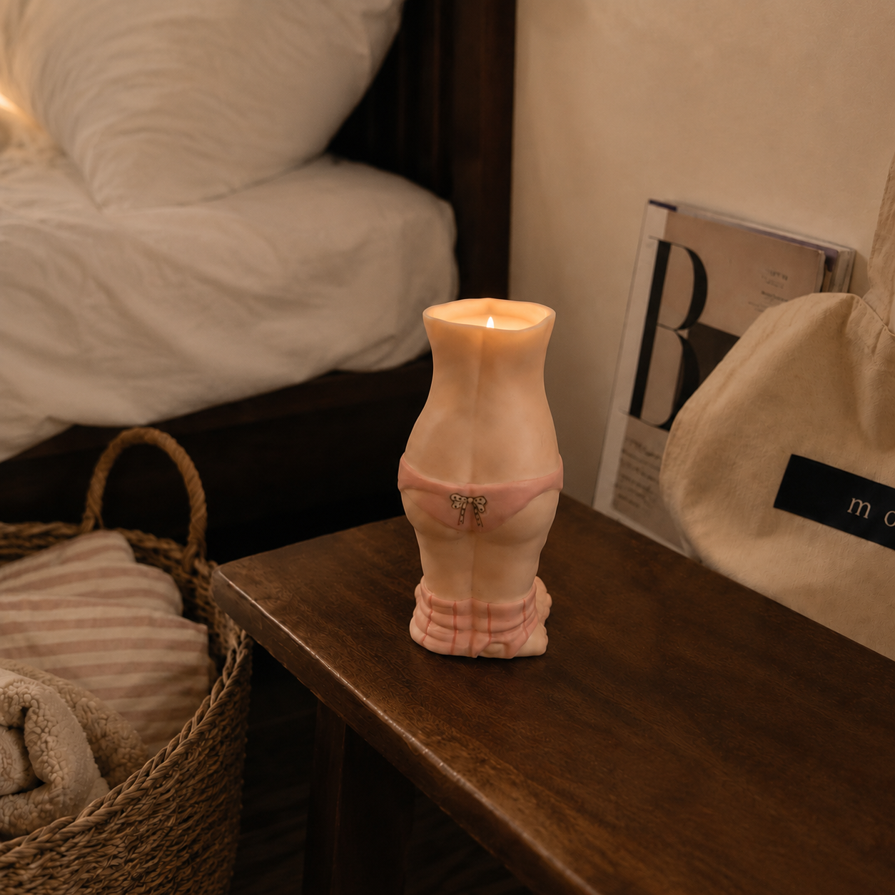 handmade ceramic candle + gift candle + aesthetic home decor + custom scent + gift for women/couples