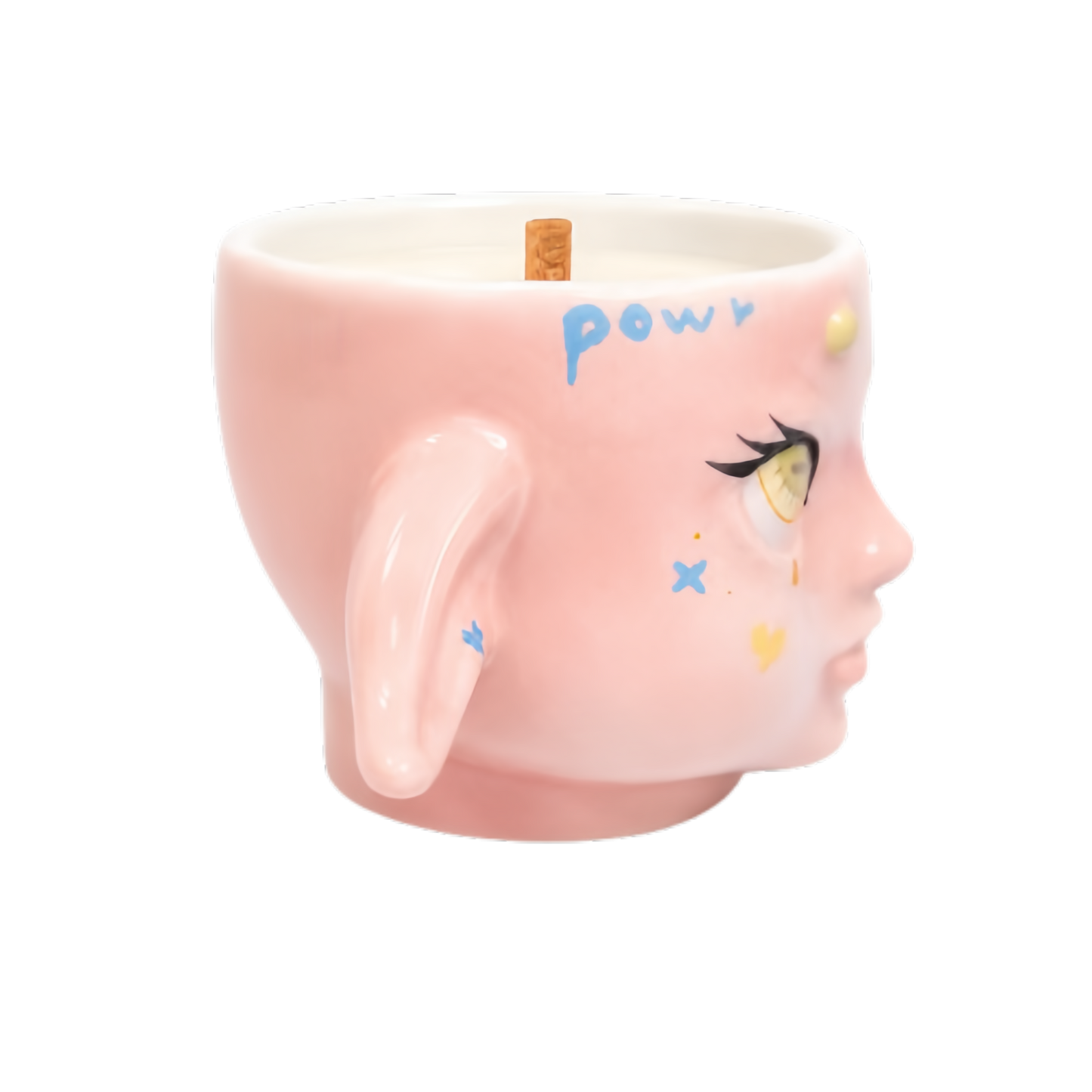 FOUR D BABY Handmade Ceramic Soy Candle – Aesthetic Scented Candle Gift Set