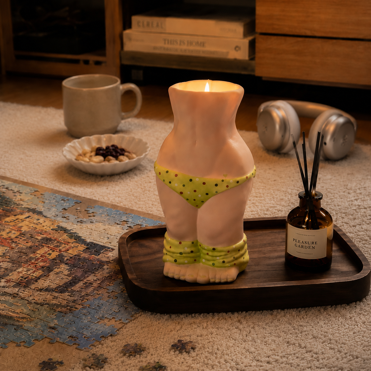 FOUR D BABY, handmade candle, ceramic candle, soy candle, scented candle, handmade ceramic candle